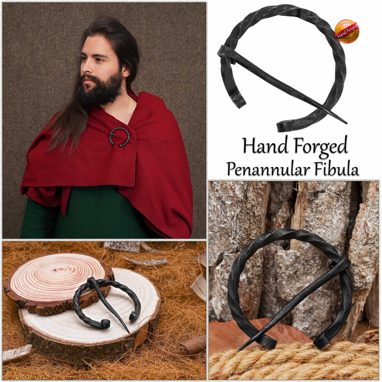 Hand Forged Penannular Fibula