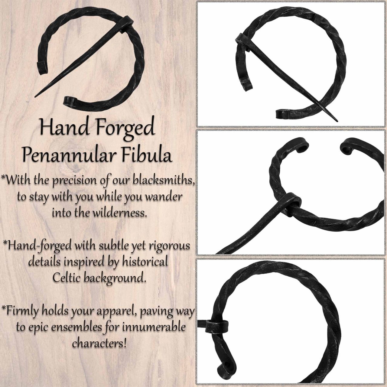 Hand Forged Penannular Fibula