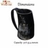 The Pirate Skull Genuine Drinking Horn Tankard