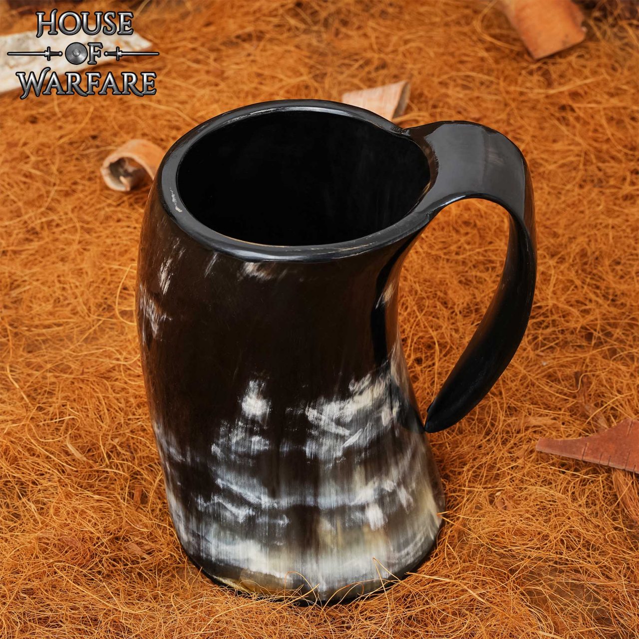 The Pirate Skull Genuine Drinking Horn Tankard