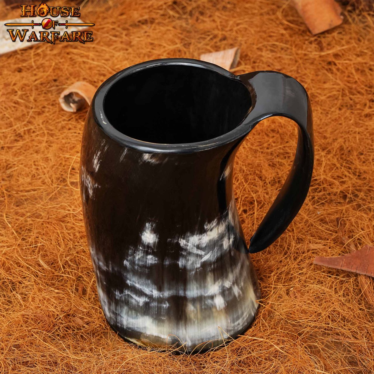 The Pirate Skull Genuine Drinking Horn Tankard