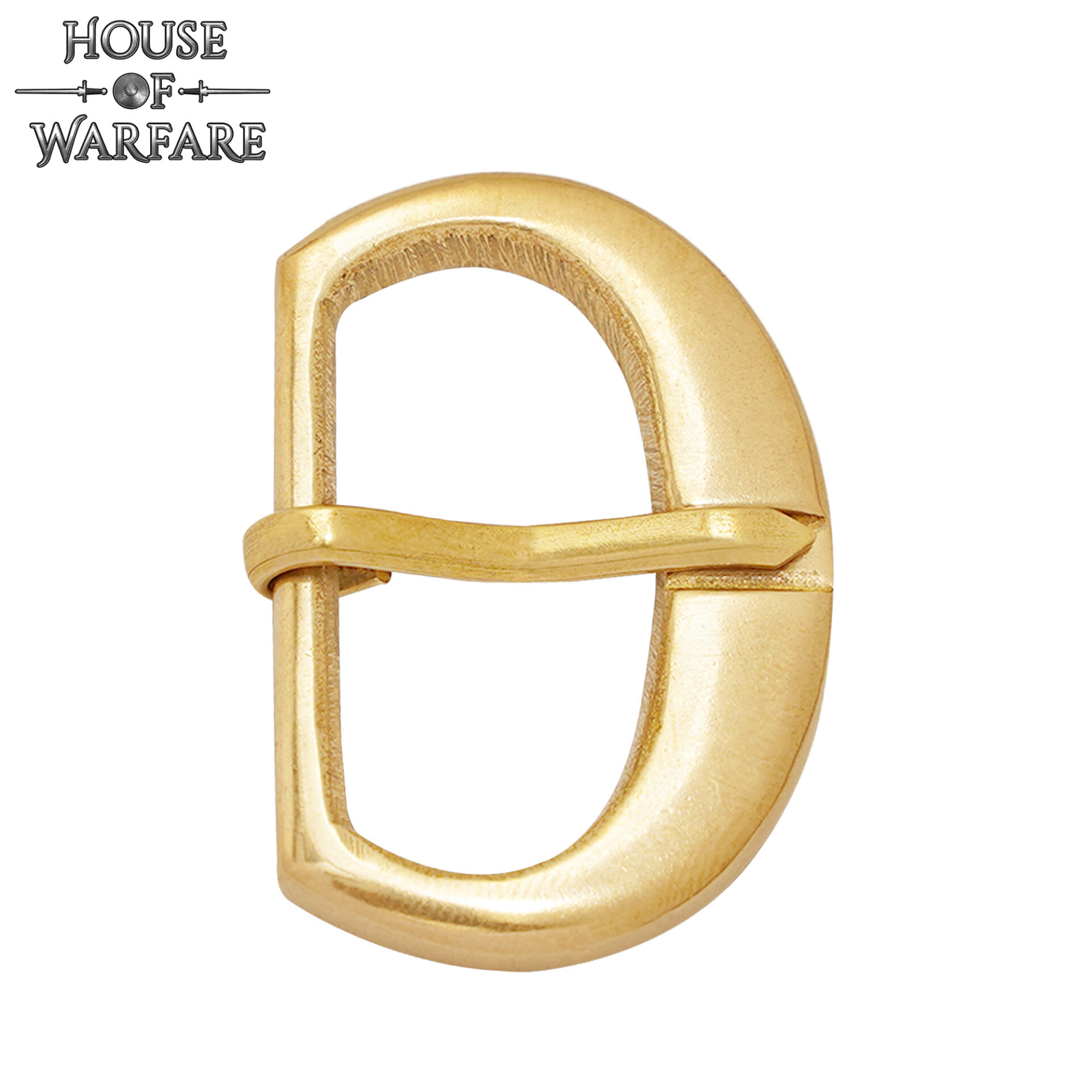 Medieval Solid Brass Small Buckle for Armour Leather Straps / Small Belts