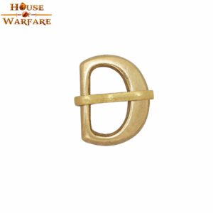 Medieval Solid Brass Buckle for Small Leather Straps