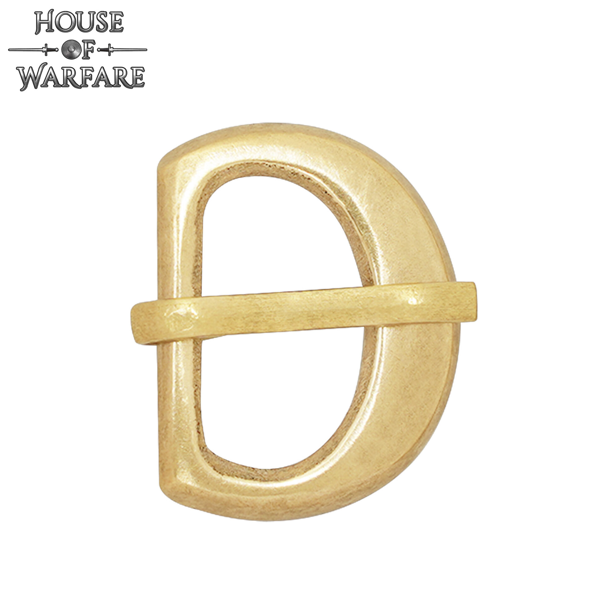 701220_2 Medieval Solid Brass Buckle for Small Leather Straps