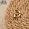 701220_4 Medieval Solid Brass Buckle for Small Leather Straps