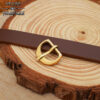 701220_5 Medieval Solid Brass Buckle for Small Leather Straps