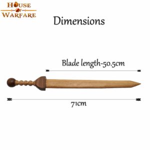 Handcrafted Genuine Wooden Roman Gladius Sword