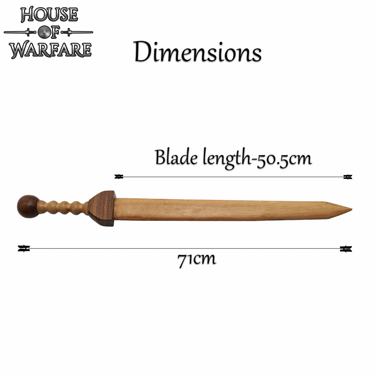 Handcrafted Genuine Wooden Roman Gladius Sword