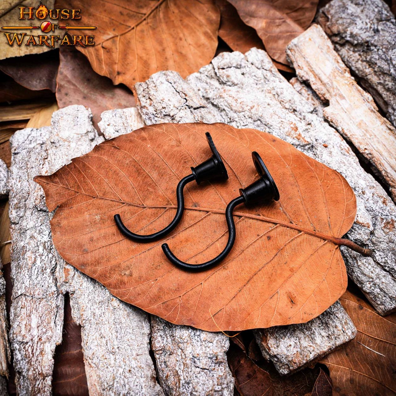 Hand Forged Iron Wall Hook with Screw