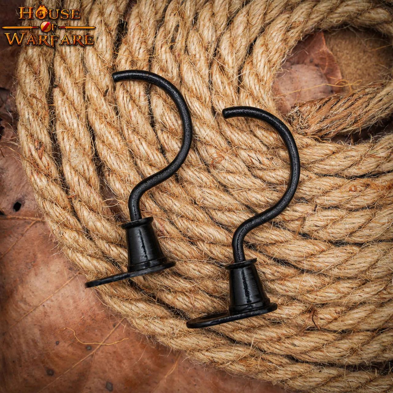 Hand Forged Iron Wall Hook with Screw