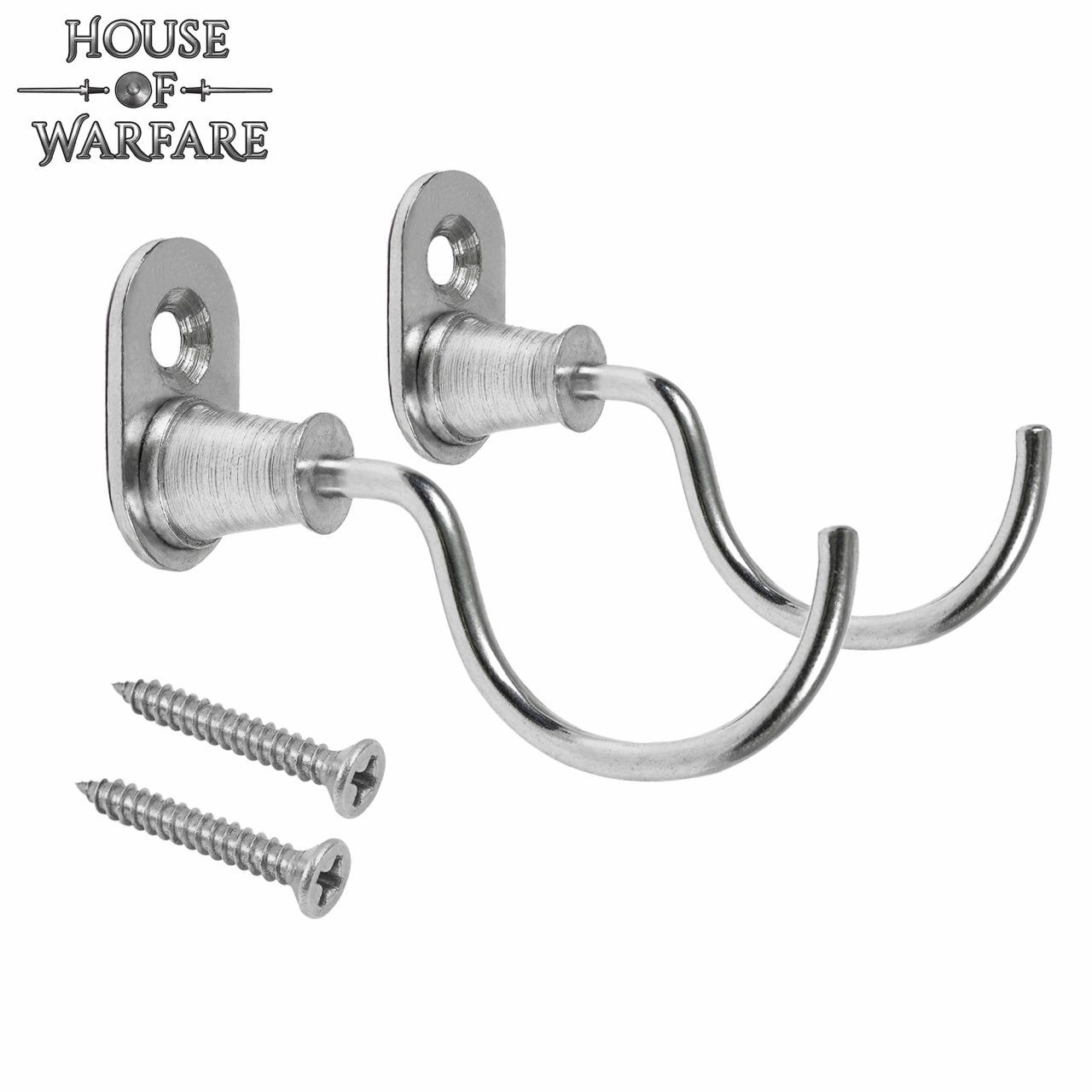 Hand Forged Iron Wall Hook with Screw