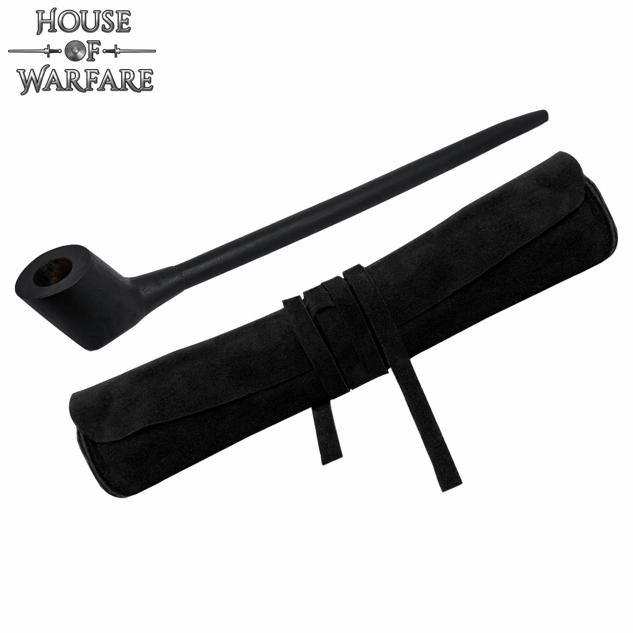 Black churchwarden pipe
