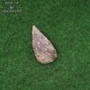 701810_4 Historical Flint Stone Leaf Arrowhead Dark Brown 7.6cm