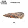 701811_2 Historical Flint Stone Leaf Arrowhead 6cm