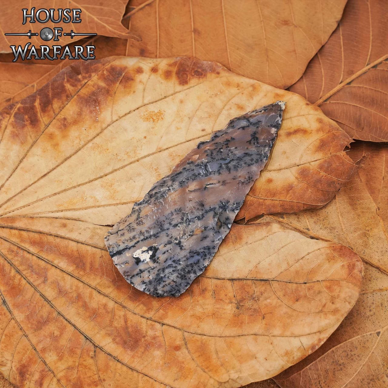 701811_6 Historical Flint Stone Leaf Arrowhead 6cm