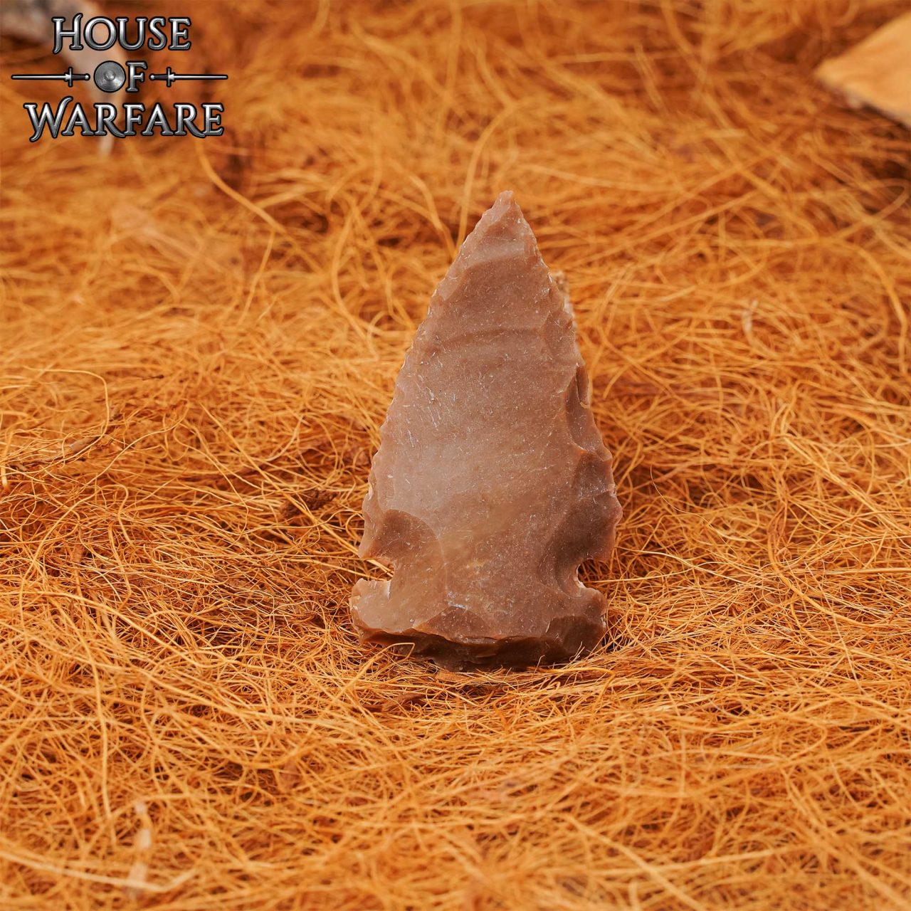 701813_6 Historical Flint Stone Neolithic Arrowhead 6.6cm