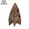 701824_1 Historic Flint Stone Stemmed Hunting Arrowhead Brown 4.8cm