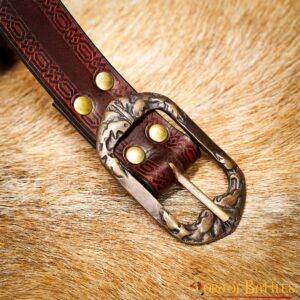 8-18-1 Handcrafted Genuine Leather Belt with Embossed Design