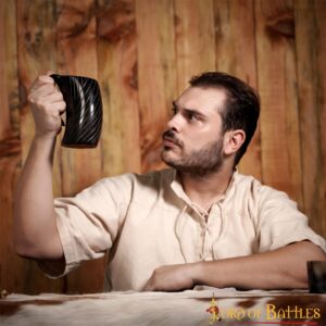 Medieval Viking Horn Tankard Beer Mug Handcrafted Genuine Ox Horn