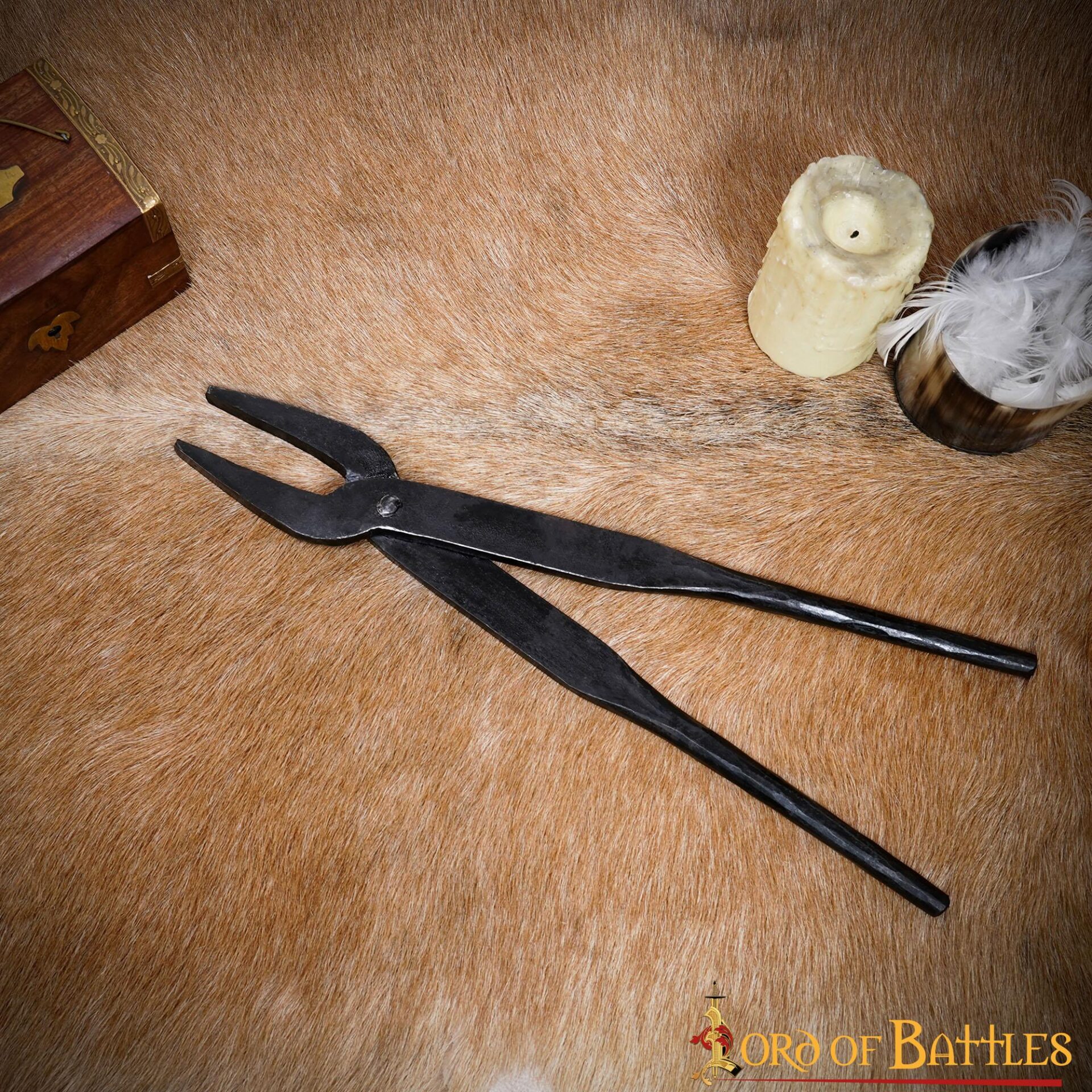 Handforged Iron Black Smith Tongs Pliers 15