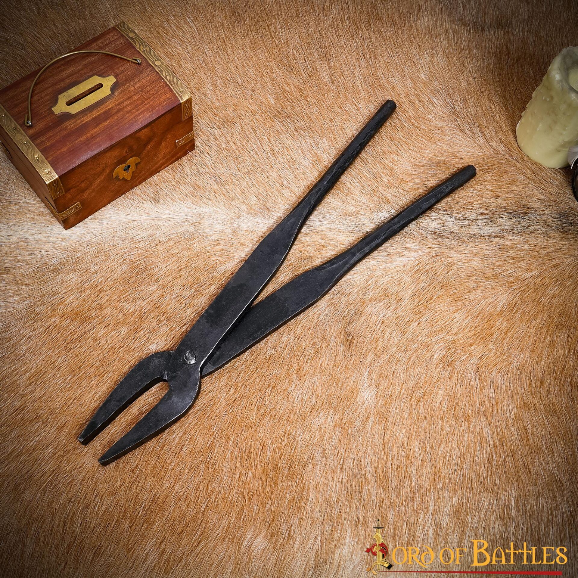 Handforged Iron Black Smith Tongs Pliers 15