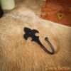 Fleur de Lis Hand Forged Vintage Wall Hook