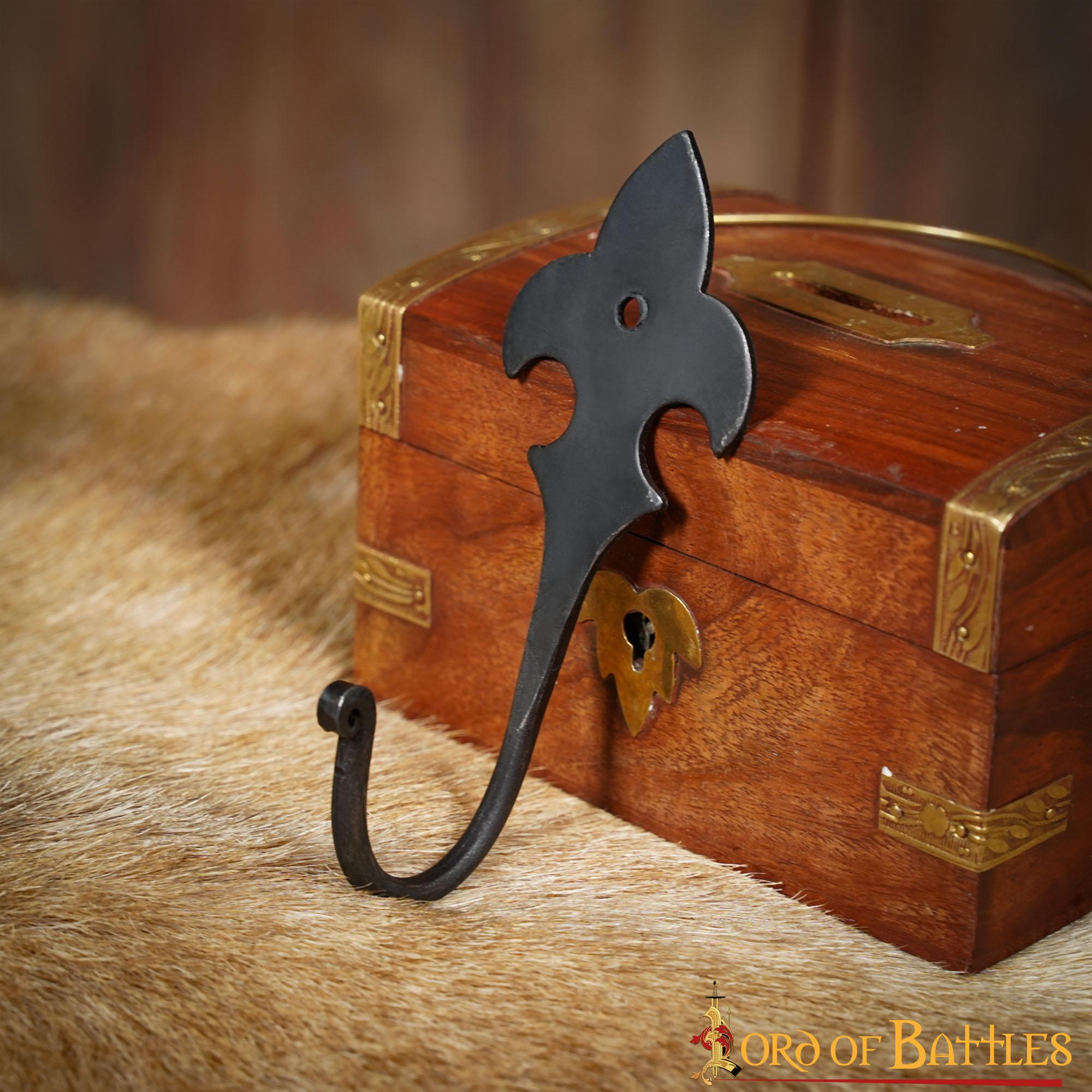 Fleur de Lis Hand Forged Vintage Wall Hook