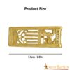 8923_3-1 Lion Pure Solid Brass Belt End Chape