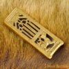 8923_6-2 Lion Pure Solid Brass Belt End Chape