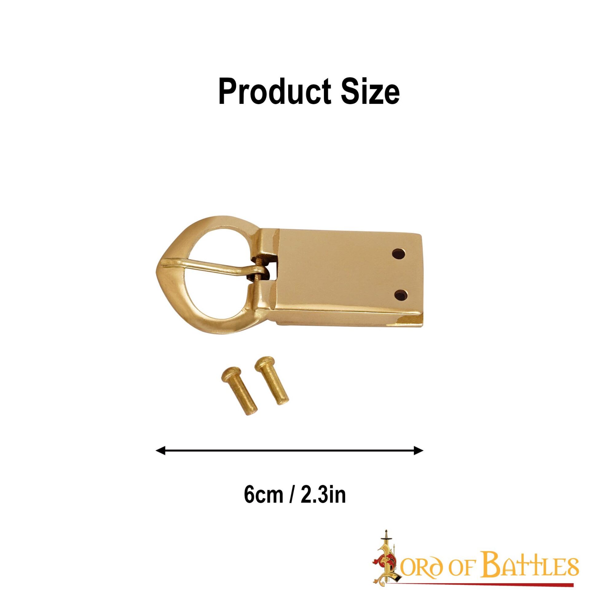 8935_3 Solid Brass Belt Buckle