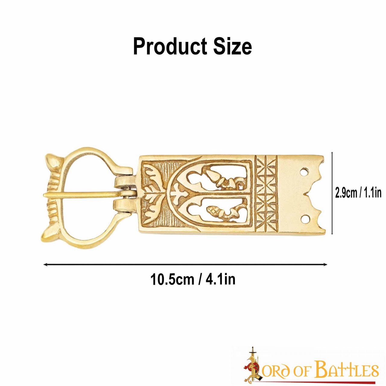 8937_-3 Brass Belt Buckle