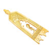 Closed Thistle Pure Solid Brass Belt End