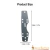 9705-100_3-1 Lombardic Byzantine Steel Lamellar Plates – Set of 100 pieces
