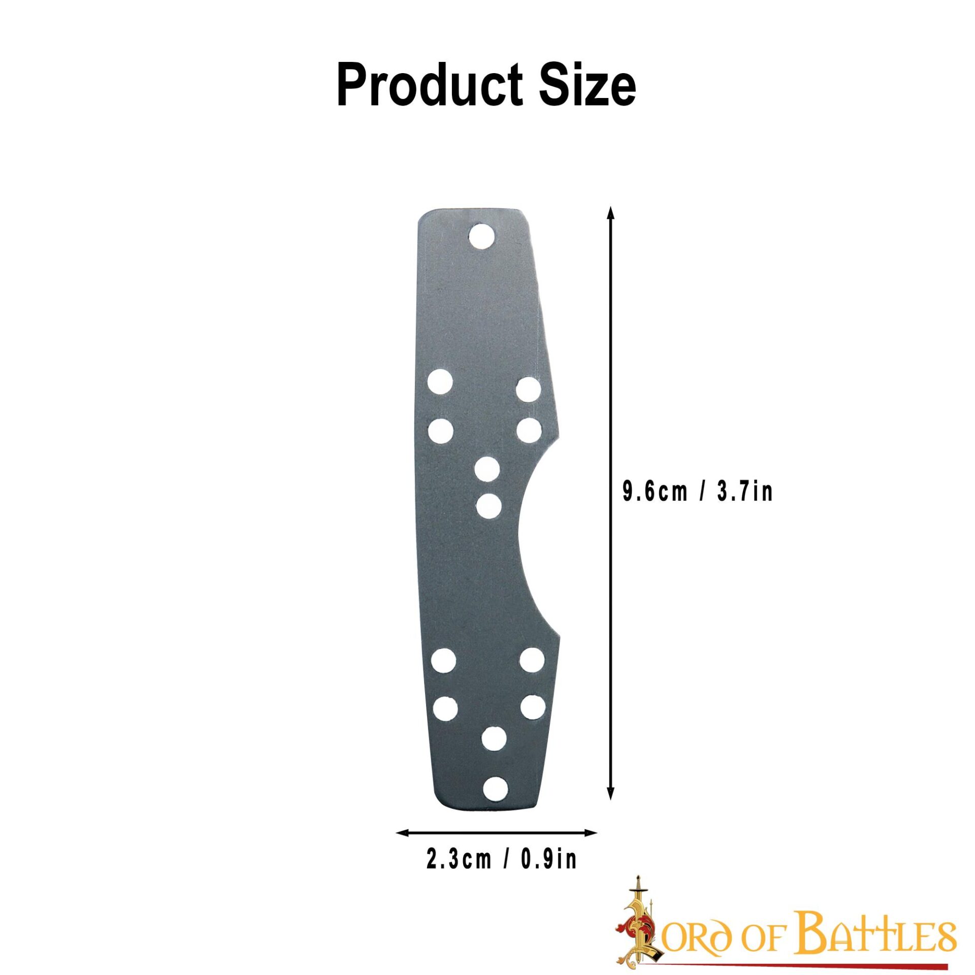 9705-100_3-1 Lombardic Byzantine Steel Lamellar Plates – Set of 100 pieces