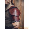 Lord_Of_Battles_SavannahNixonPhotography-918 Leather Pauldron with Embossed Celtic Spiral Design