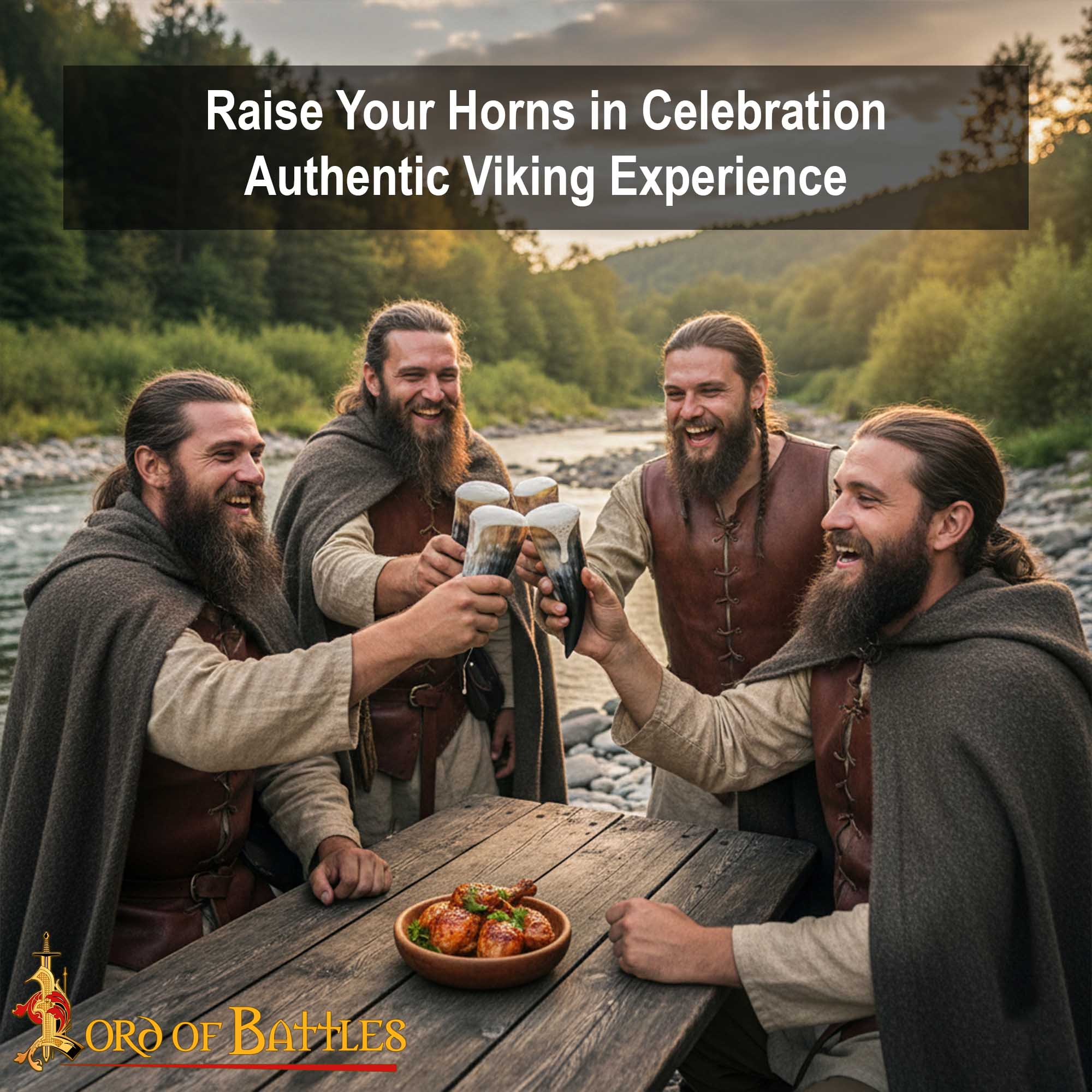 Medieval Viking Drinking Horns - 26409-4Pcs- 150ml 1