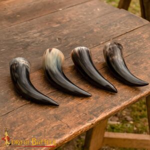 Medieval Viking Drinking Horns 150 ML Each Set of 4 Pieces Genuine Ox Horn
