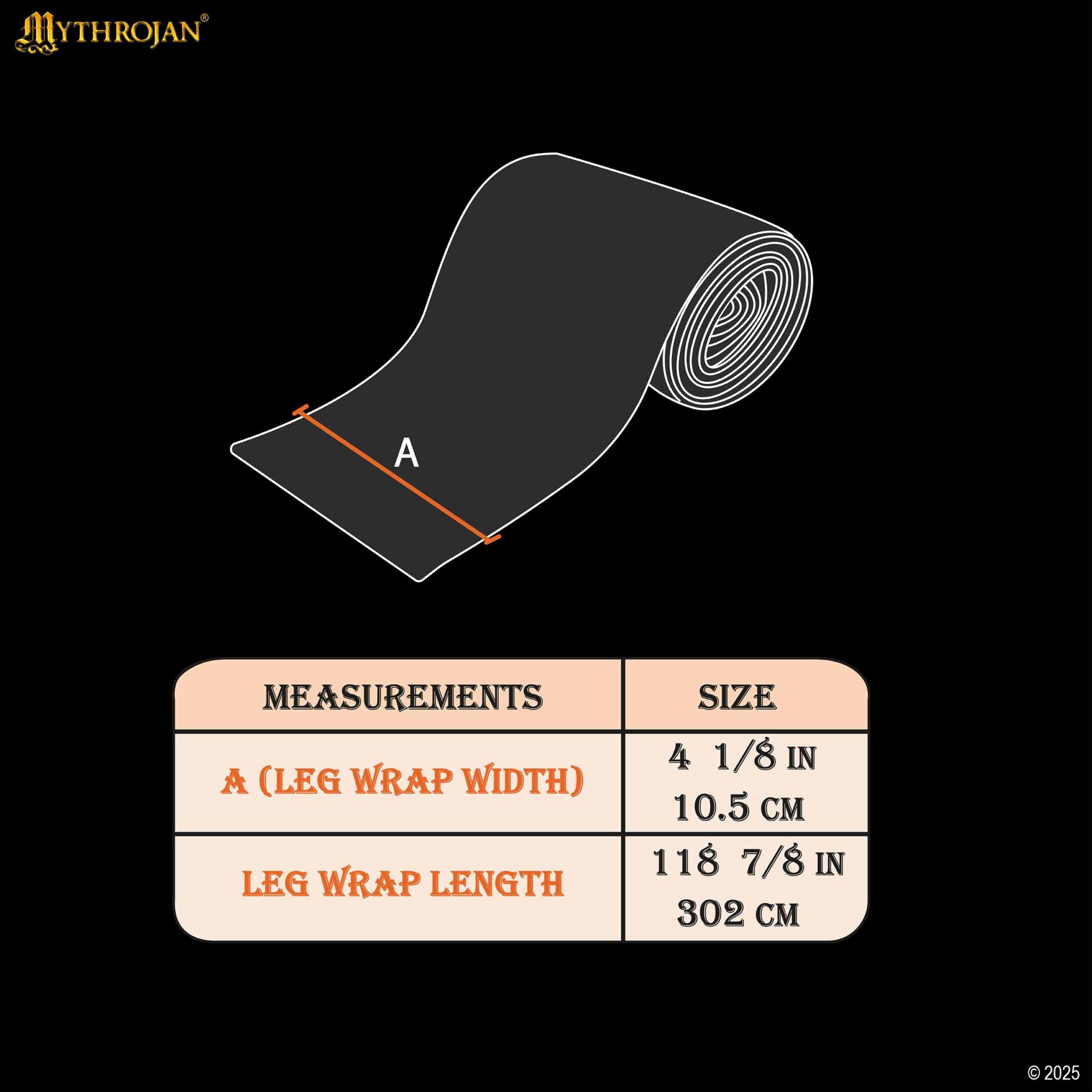 Medieval-Woolen-Leg-Wraps-Winingas-Viking-Calf-Wraps-301083BR-SET-2 winingas