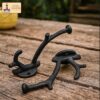 Rustic Cast Iron Wall Hooks, Heavy Duty Retro Utility Hooks - 500150OB-2SET wall hook