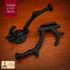 Rustic Cast Iron Wall Hooks, Heavy Duty Retro Utility Hooks - 500150OB-2SET 4 wall hook