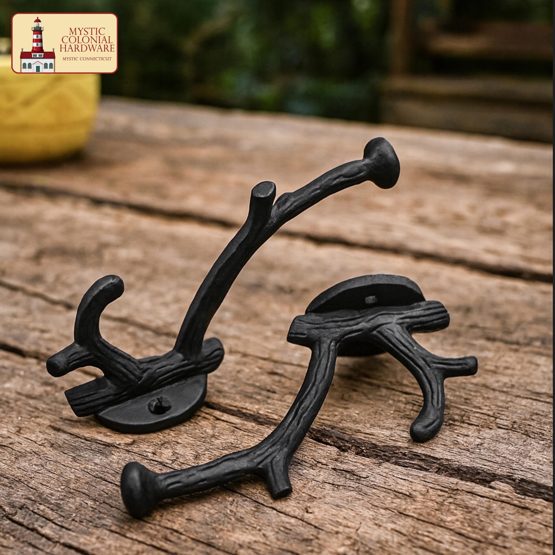 Rustic Cast Iron Wall Hooks, Heavy Duty Retro Utility Hooks - 500150OB-2SET wall hook