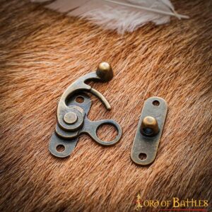 Antique Brass Large Hasp Latch Set of 3