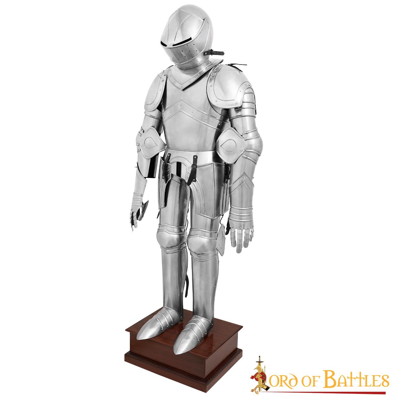 Late Medieval Italian Full Suit of Steel Armour 18 gauge
