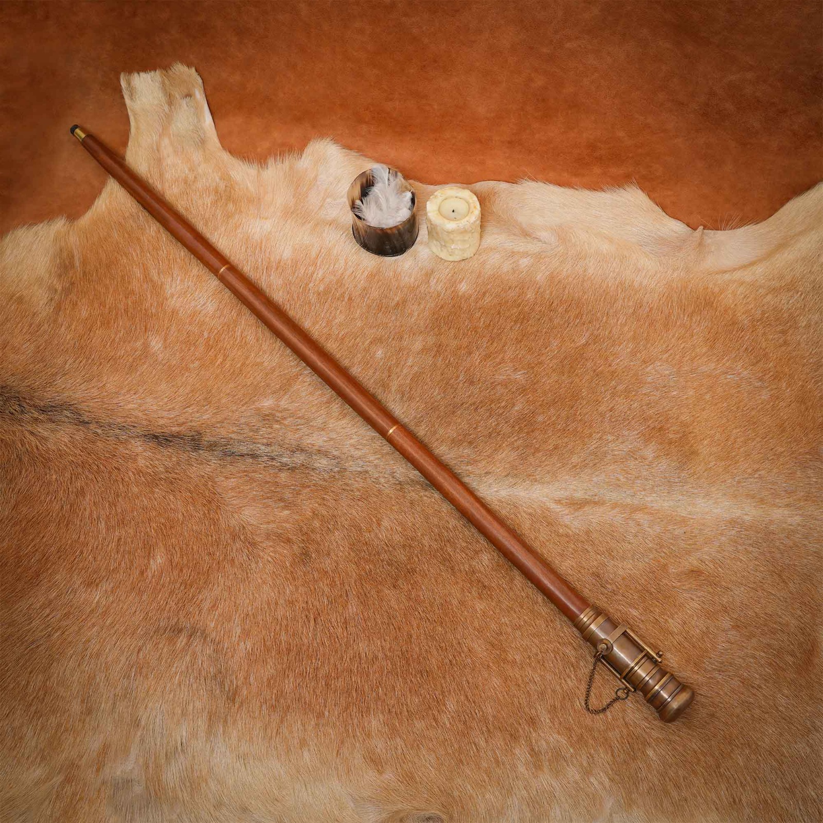 Spyglass Walking Cane with Hidden Telescope Handle