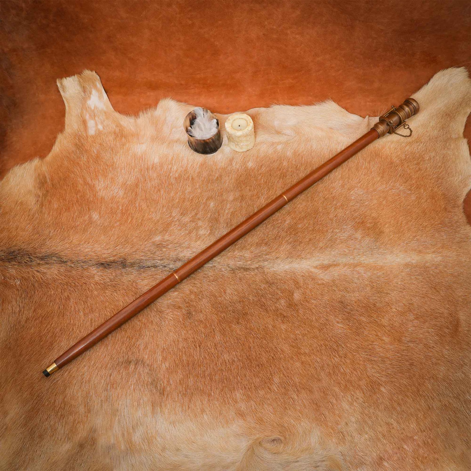 Spyglass Walking Cane with Hidden Telescope Handle