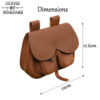 700912_2 Leather Flap Bag with Pocket