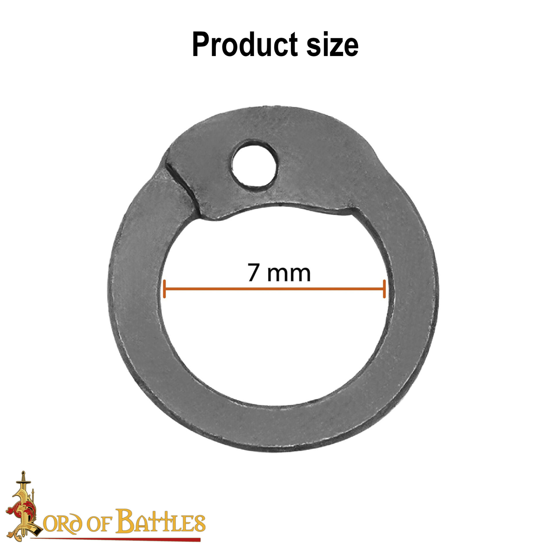 Steel Flat Loose Rings-  7mm Flat Ring – 18 Gauge, Natural Finish – 1Kgs – Ideal for Chainmail DIY & Repairs