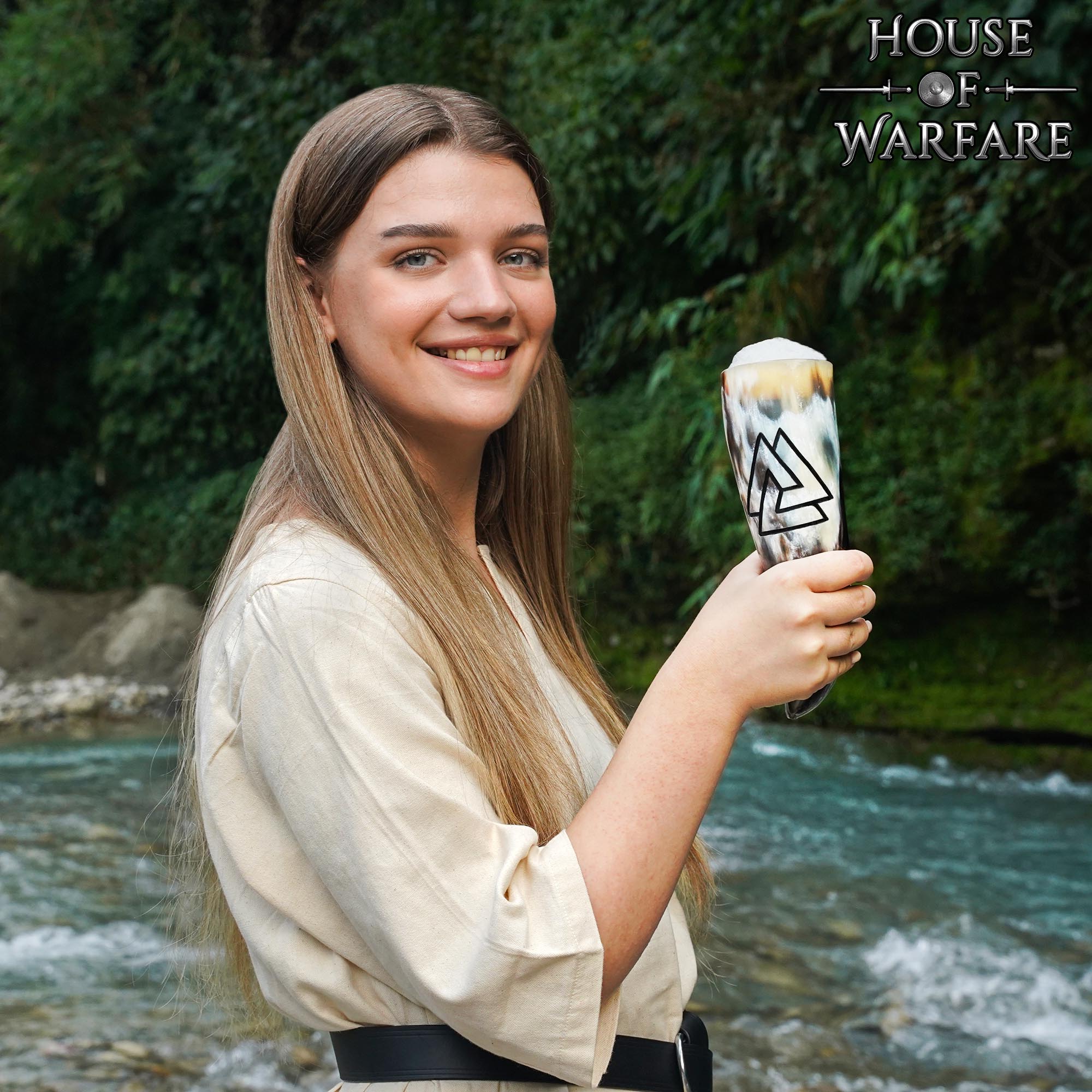 Viking Drinking Horn-700636 Viking Valknut Drinking Horn