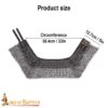 Medieval Aventails and Gorgets-708N 2 Chainmail Gorget
