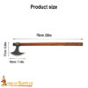 Viking Axe with Hand Forged Carbon Steel Head